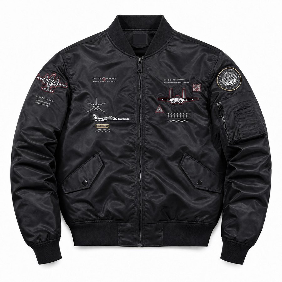 Bomber jacket production sample